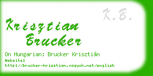 krisztian brucker business card